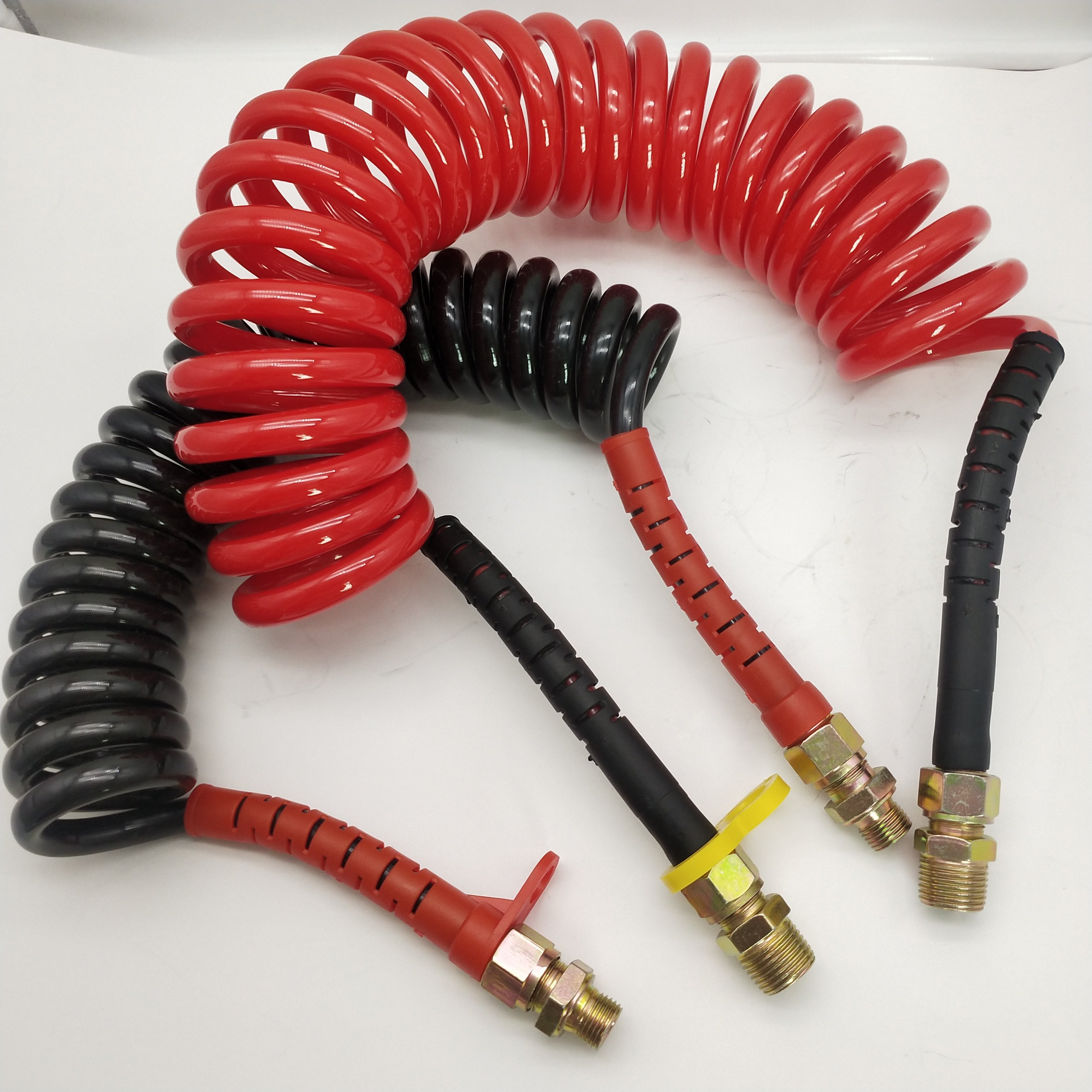 High Quality Factory Price air Brake Coil Brake Hose Nylon Material Flow Gun PU PA Spiral Hose for Sale