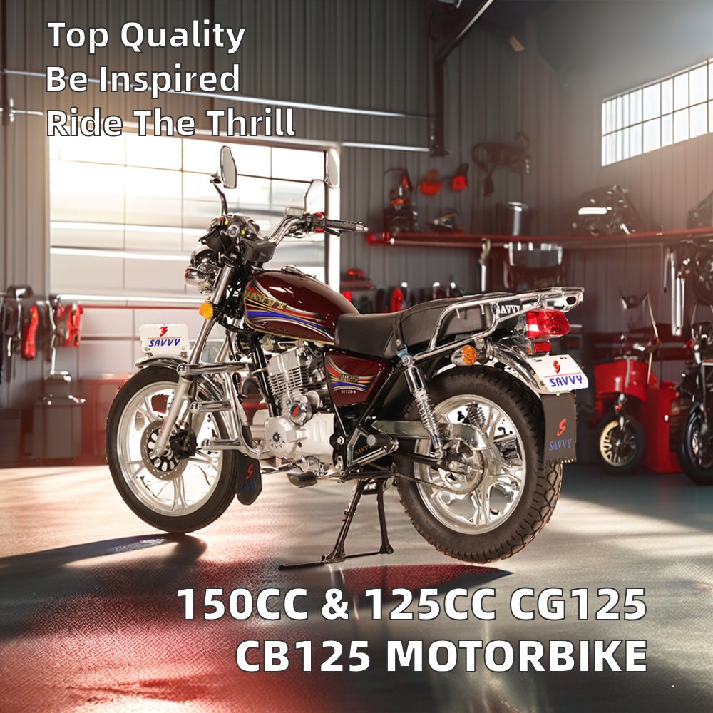 CG125 CB125 150cc Gasoline-Powered Streetbike Scooter Motorcycle with 4 Stroke Engine Drum Brake F/R