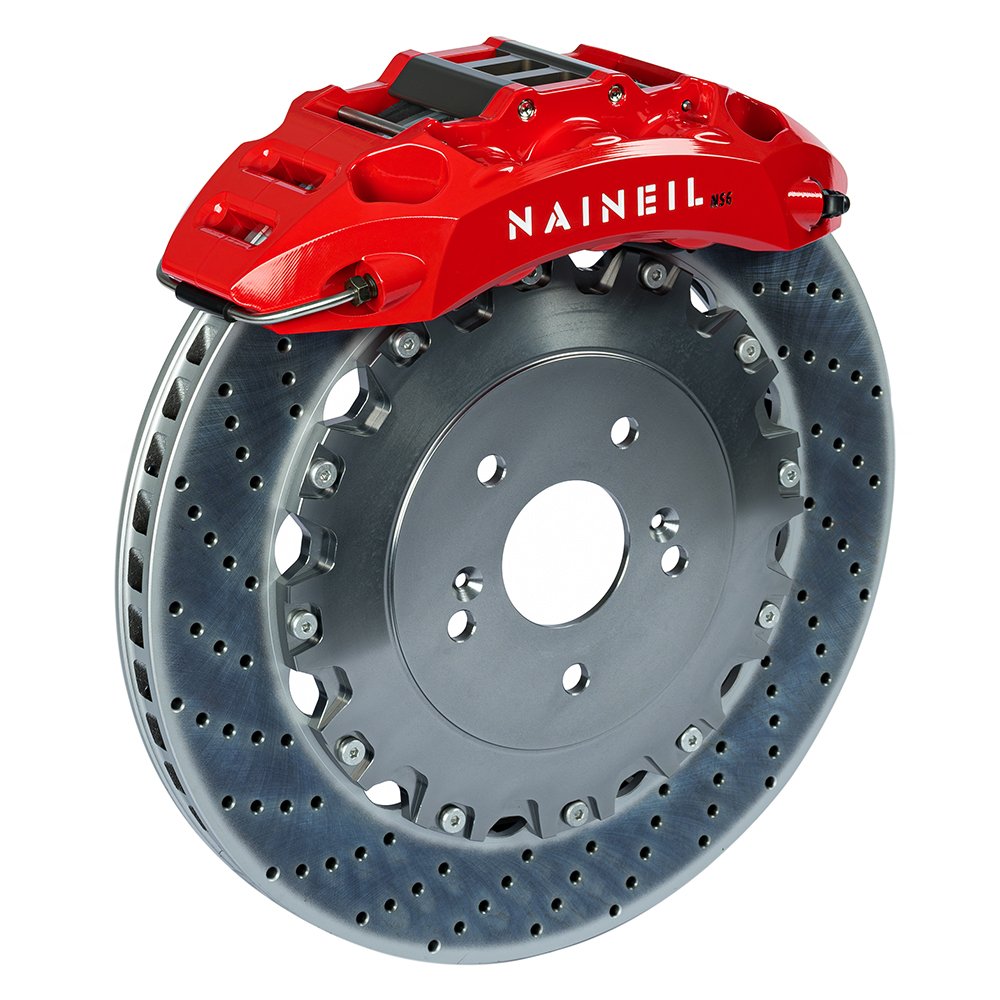 Naineil Upgrade Brake Systems Racing Forged 6 Pot Brake Caliper 6 Piston Big Brake Kit for subaru Impreza Wrx Sti