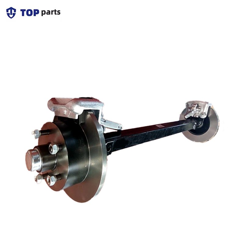 Factory Direct 3500 Lbs Trailer Axle with Brakes, with Disc Brakes and Hub Trailer Torsion Axle Kit