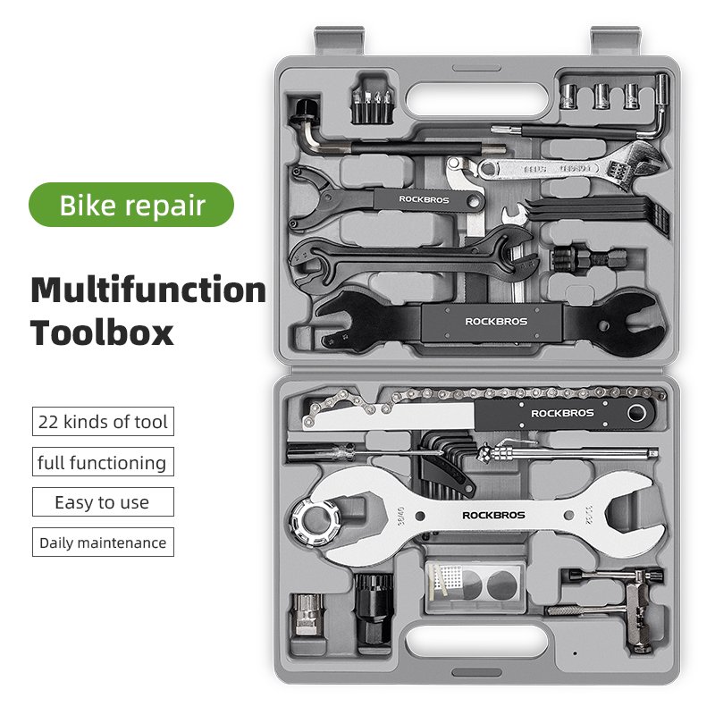 ROCKBROS 44 in 1 Multifunction Bicycle Repair Tool Kit Hex Spoke Cycling Screwdriver Tools MTB Mountain Bike Repair Tool