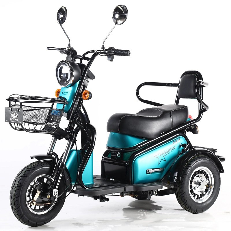 Customizable Logo 3-Wheel Electric Scooter Tricycle Long Battery Life 48v Brushless Open Body Type for Adults
