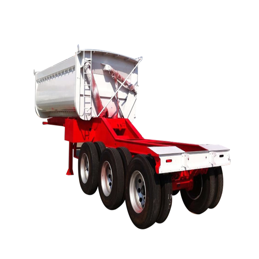 CHANGCHI Hydraulic Cylinder Lifting Dump Trailer 3 Axle 40Tons Gravel Coal Tipping Dumper Truck Side Dump Semi Trailer With Tarp