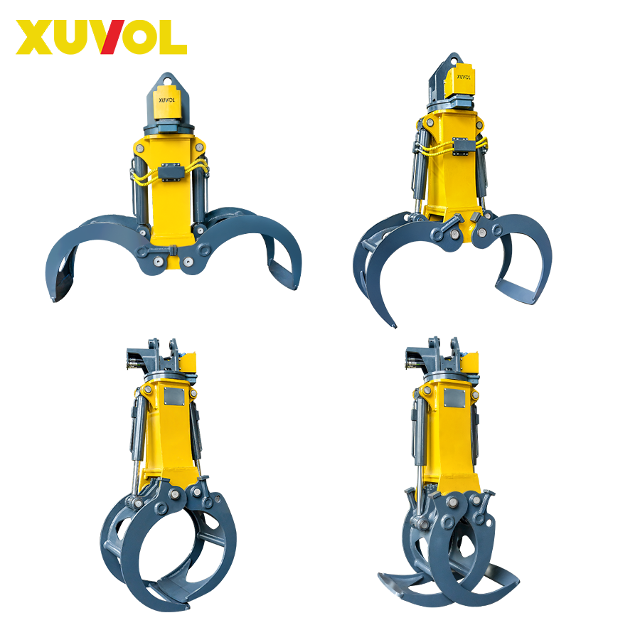 XUVOL Truck Loader Timber Log Grapple/ Stone Grapple / Excavator Grapple Forestry Skidder Machinery Wheeled Forwarder Wood Grab