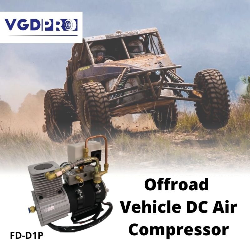 12V High Efficiency Waterproof Long Duty Cycle DC Oil Free Professional Onboard Air Brake Powerful Truck Air Compressor Pump