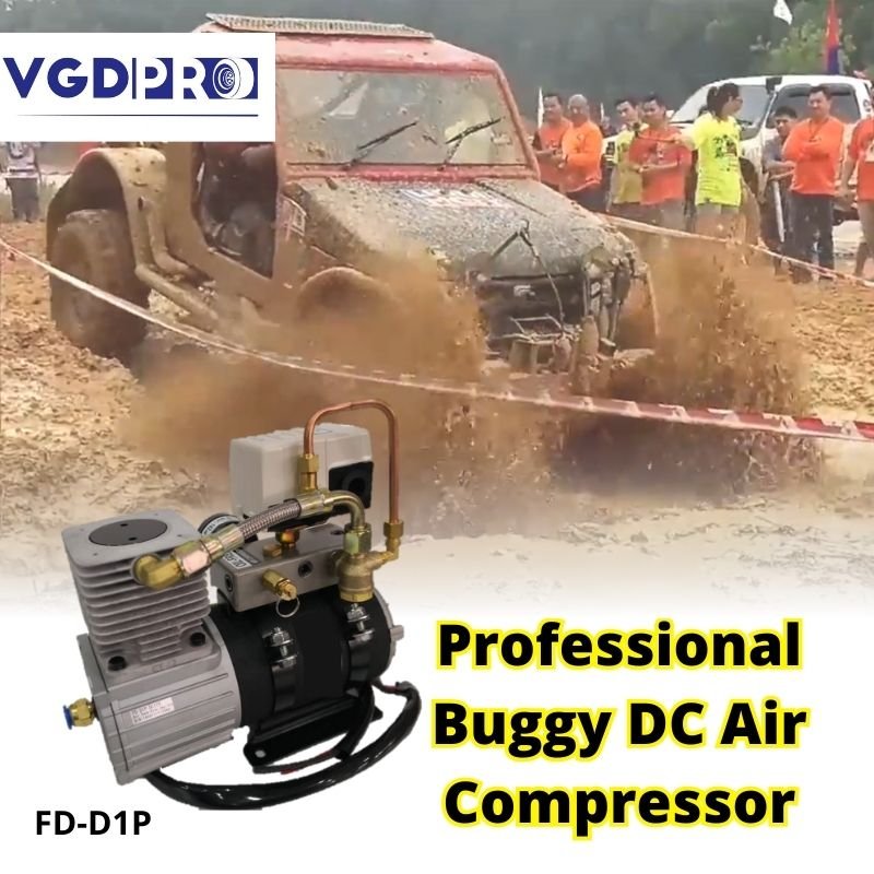 12V High Efficiency Waterproof Long Duty Cycle DC Oil Free Professional Onboard Air Brake Powerful Truck Air Compressor Pump
