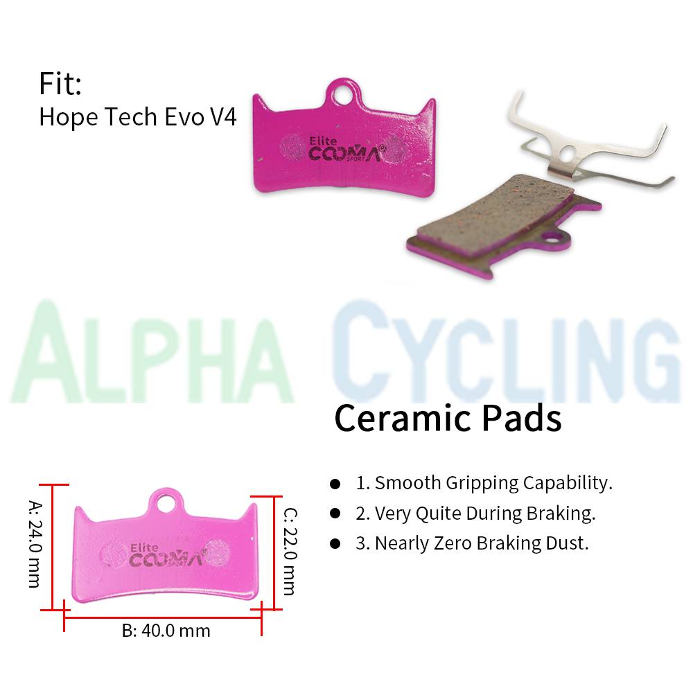Ceramic Disc Brake Pads for Hope Tech Evo V4 Caliper