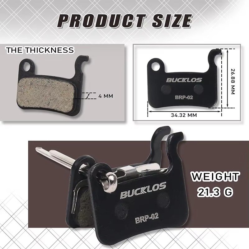 BUCKLOS Bike Brake Pads Bicycle MTB Hydraulic Disc Brake Pad for A01S M06 M07 Road Bike Disk Brake Pads Cycling Parts