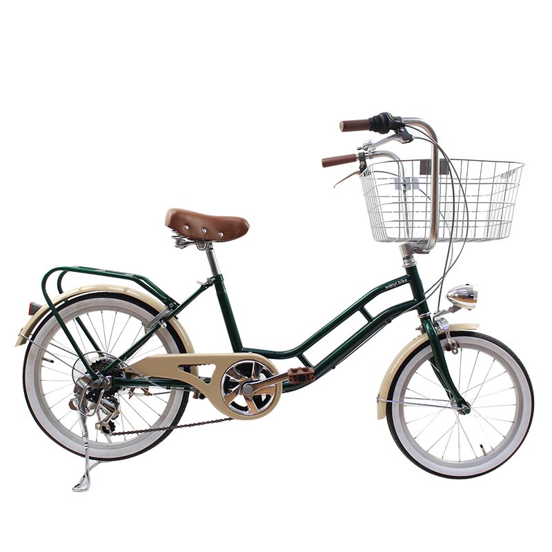 Ladies Bicycle 26 Inch Bicycle with Basket 6 Speed Large and Small Wheels Women Bike