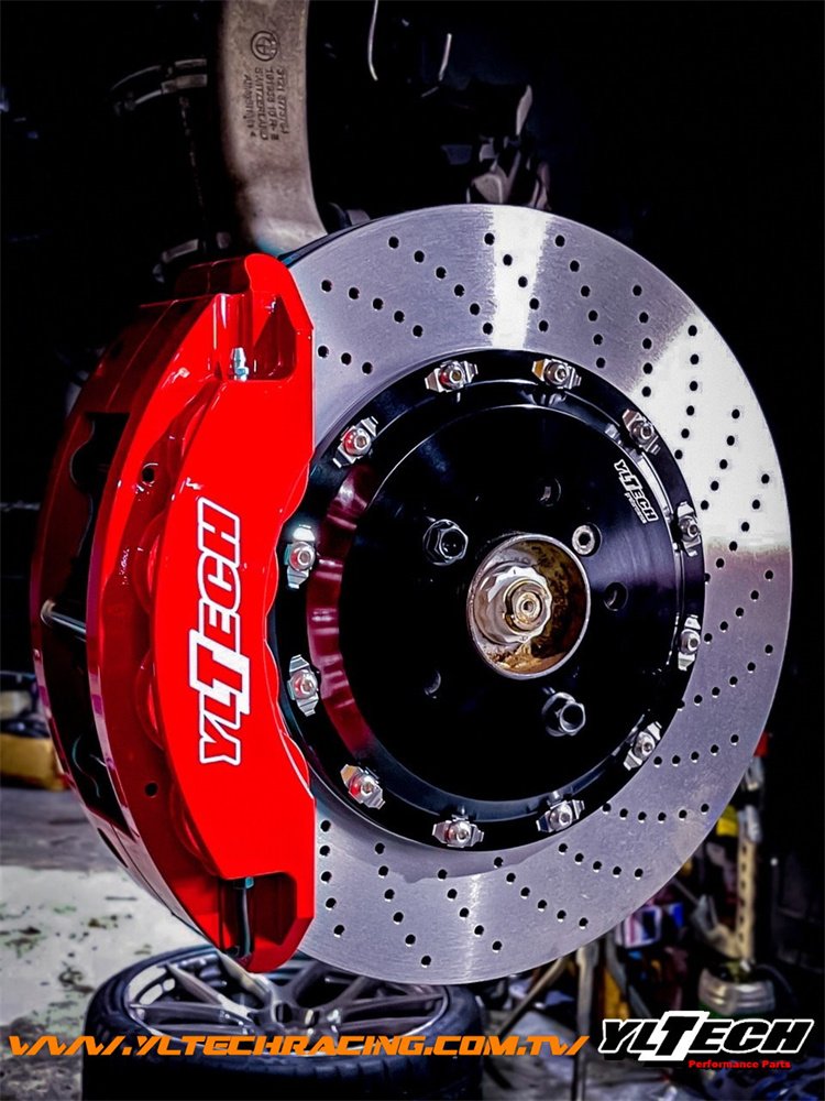 Yltech High Performance Forged Large 8 Piston Calipers Two-Piece Disc Big Brake Kit For Sale