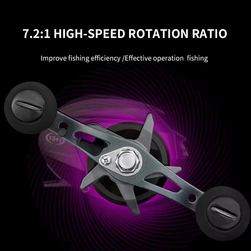 ORJD High Speed 8kg Drag Magnetic Brake System Fishing Bait Casting Reel Wheel Saltwater Baitcasting Reels