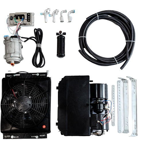 China Factory 12v 24V Truck Air Conditioner Battery Cooler for Truck Sleeper Machinery Vehicle Parking Air Conditioner