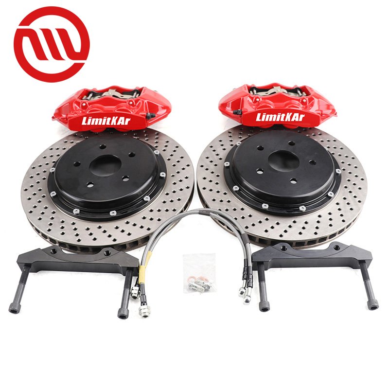 Racing GT4 4pot Brake Caliper Rear Kit with 345/380mm Rotor Disc and Brake Pad for Honda VW Audi BMW Toyota
