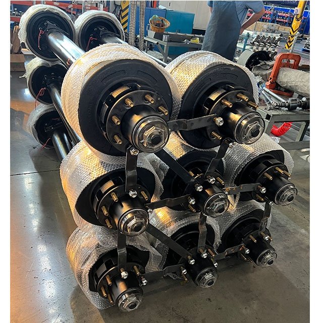 General Duty 10k Trailer Axle with 10000 lb 12.25"inch Electric Brake Assembly and 8 Lug Drum for Trailer