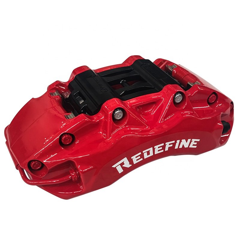 Redefine Factory High Performance Forged Aviation Aluminum Alloy Universal 4 Piston Brake Calipers Fit 17'' 330 380mm Brake Kit