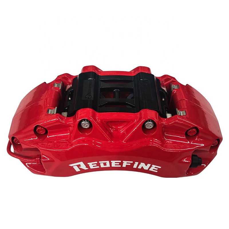 Redefine Factory High Performance Forged Aviation Aluminum Alloy Universal 4 Piston Brake Calipers Fit 17'' 330 380mm Brake Kit