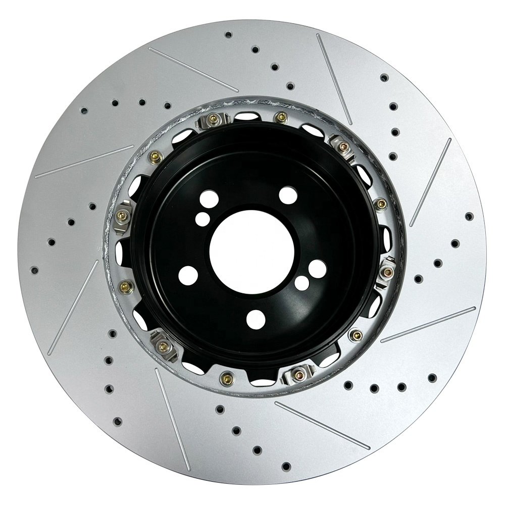 Hsingyik 330MM Drilled and Slotted 4615A186 4615A025 Rear Brake Disc Rotor for Mitsubishi Lancer Viii Saloon 2.0 Evo X
