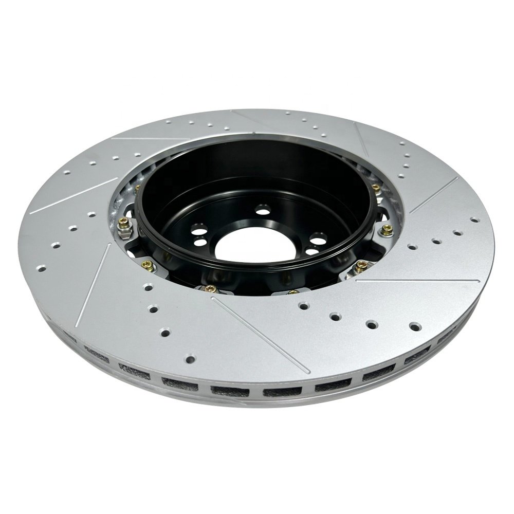 Hsingyik 330MM Drilled and Slotted 4615A186 4615A025 Rear Brake Disc Rotor for Mitsubishi Lancer Viii Saloon 2.0 Evo X
