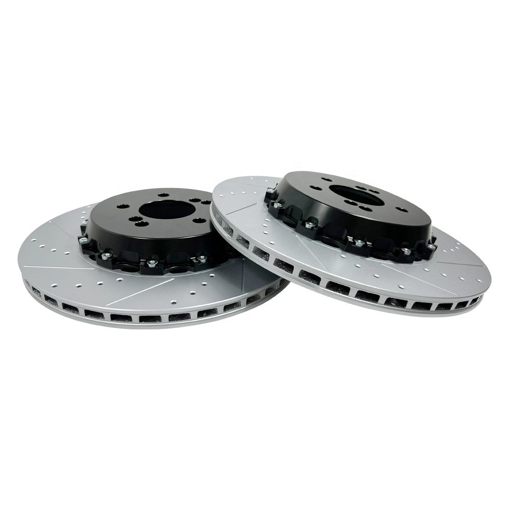 Hsingyik 330MM Drilled and Slotted 4615A186 4615A025 Rear Brake Disc Rotor for Mitsubishi Lancer Viii Saloon 2.0 Evo X