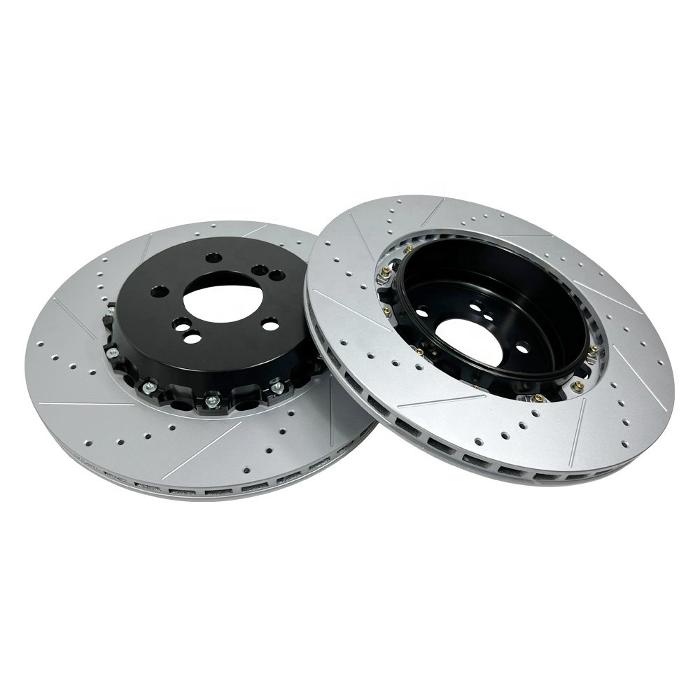 Hsingyik 330MM Drilled and Slotted 4615A186 4615A025 Rear Brake Disc Rotor for Mitsubishi Lancer Viii Saloon 2.0 Evo X
