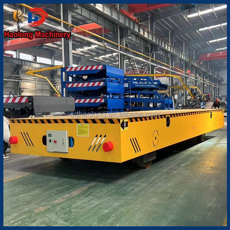Customizable Four-Wheeled Flatbed Truck New Steel Tractive Flatbed Trailer for Warehouse Material Handling Direct From Factory