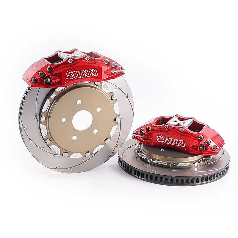 SAVANINI Factory Direct Sales Aluminum Anodizing 6 Piston Brake Caliper Front Wheel for Hyundai Veloster N 6 Pot Big Brake Kit