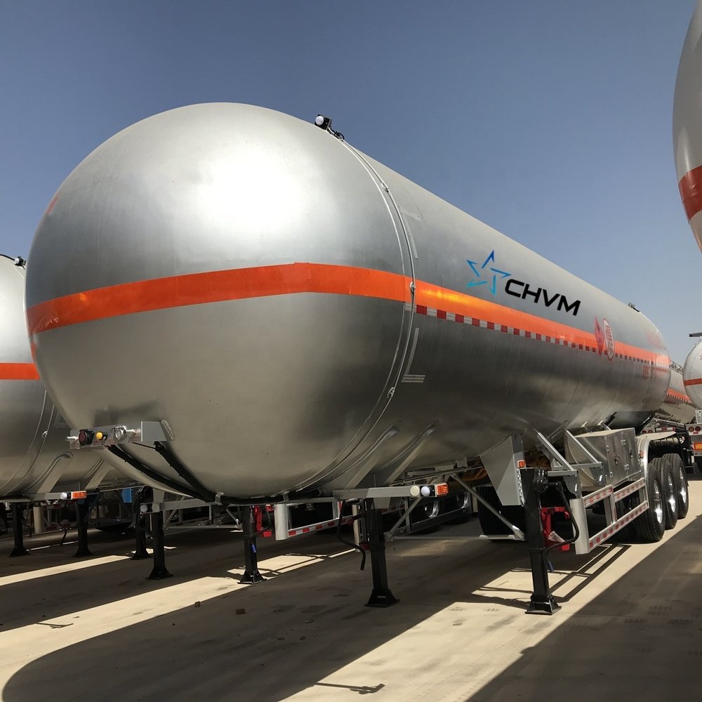 Tri-axle Lpg Tanker 25000 Kgs Lpg Tanker Trailer Truck 36 Liters Lpg Gas Tank Trailer