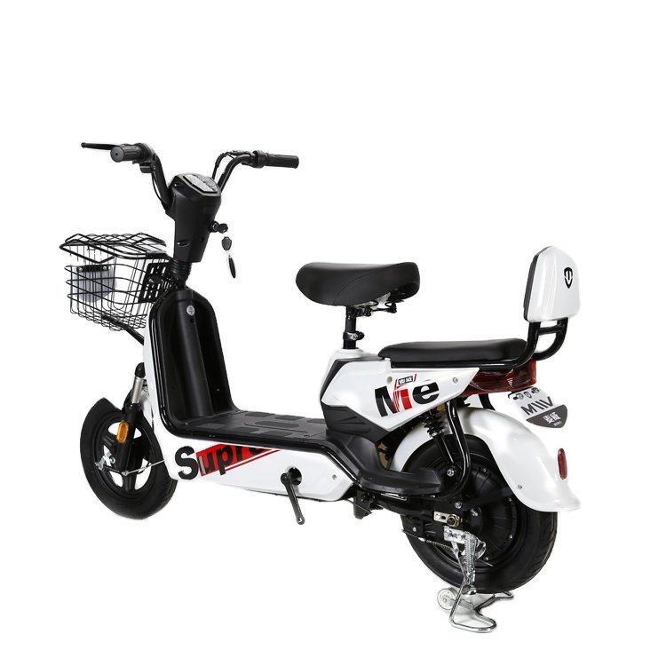 High Quality 14*2.5inch Vacuum Tyre City Electric Bike Drum Brake Electric Motorcycle Scooter for Adult Cheap E-bicycle