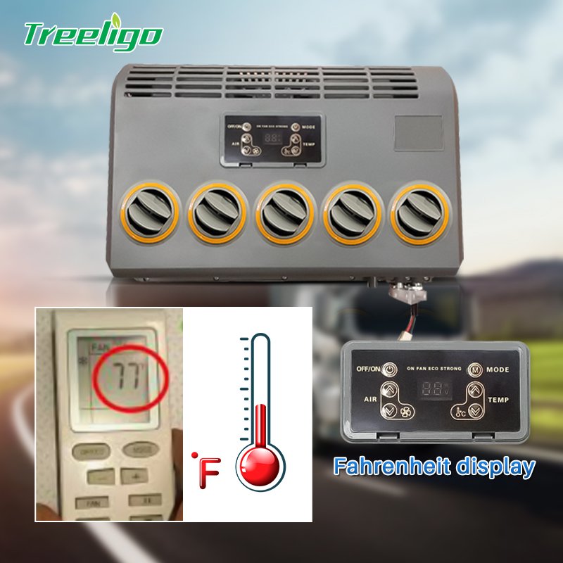 Fahrenheit Semi Rv Ac 12 Volt air Conditioners Tractor air Conditioning for Truck Apu Unit for Trucks Driver