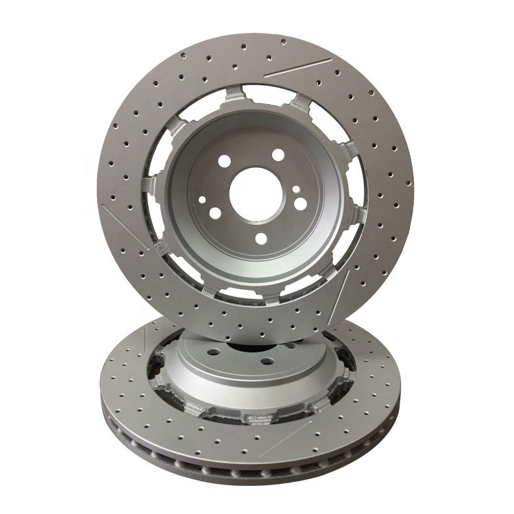 2224232012 for Mercedes S213 W222 S C190 AMG Pair Set of 2 Rear Disc Brake Rotors GENUINE