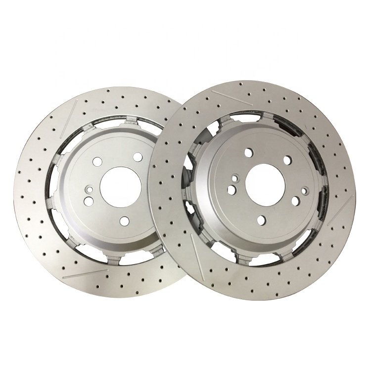 2224232012 for Mercedes S213 W222 S C190 AMG Pair Set of 2 Rear Disc Brake Rotors GENUINE