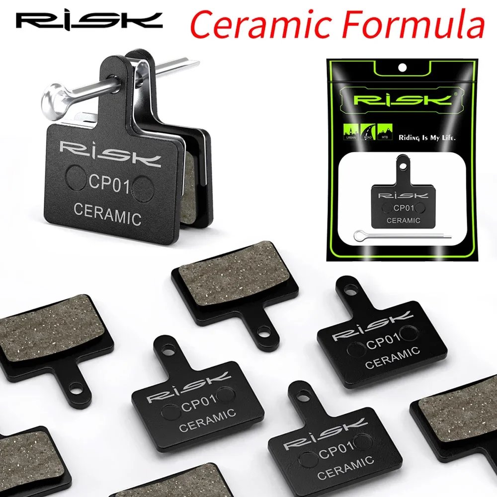 1 Pair RISK Ceramic MTB Bicycle Brake Pads Durable Mountain Bike Hydraulic Disc Brake Pad for M315/355/375/395/416/515