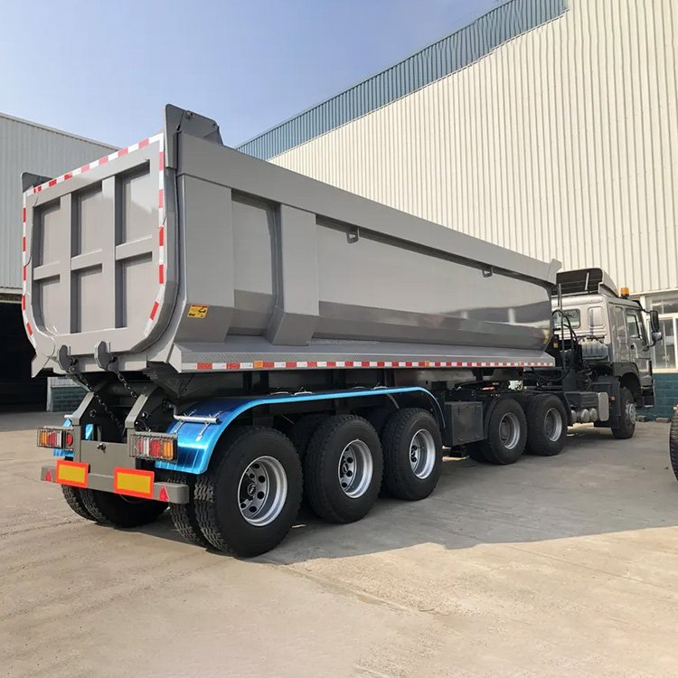 Factory Direct Heavy Duty U-Shape 3 4 6 Axles End Semi Tipping Trucks for Sale at Competitive Prices