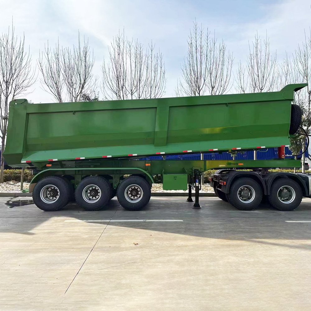 Factory Direct Heavy Duty U-Shape 3 4 6 Axles End Semi Tipping Trucks for Sale at Competitive Prices