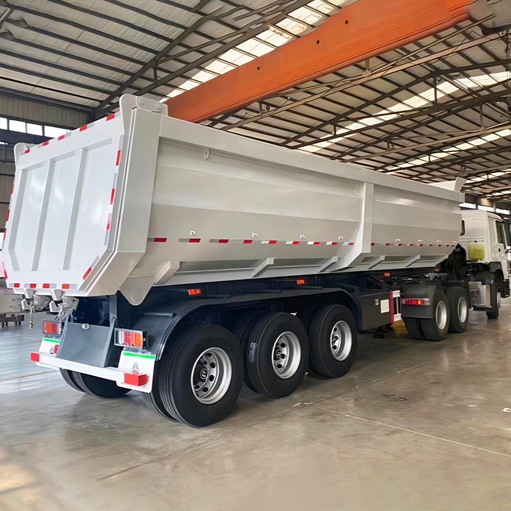 Factory Direct Heavy Duty U-Shape 3 4 6 Axles End Semi Tipping Trucks for Sale at Competitive Prices