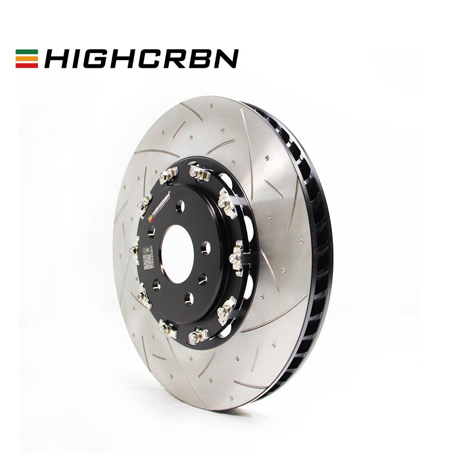 HIGHCRBN 345*24mm 2-piece Brake Disc Floating Rear for BMW 4 Coupe F32 F82 OE#34206797605