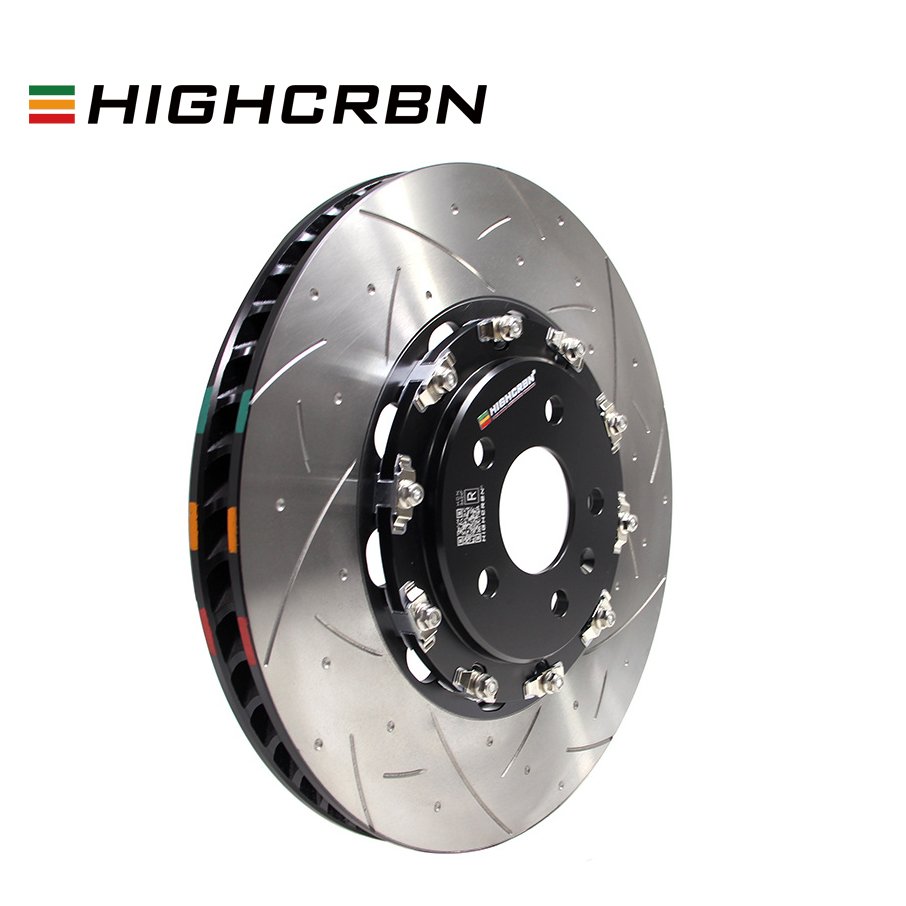 HIGHCRBN 345*24mm 2-piece Brake Disc Floating Rear for BMW 4 Coupe F32 F82 OE#34206797605