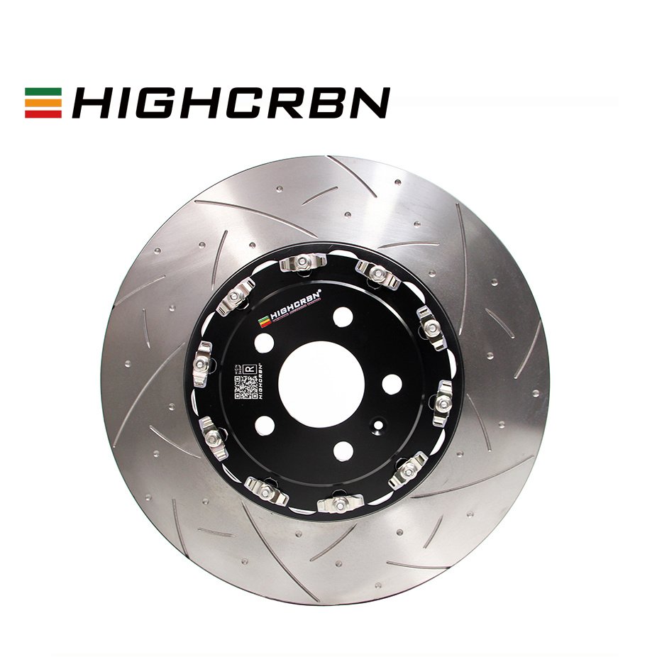HIGHCRBN 345*24mm 2-piece Brake Disc Floating Rear for BMW 4 Coupe F32 F82 OE#34206797605