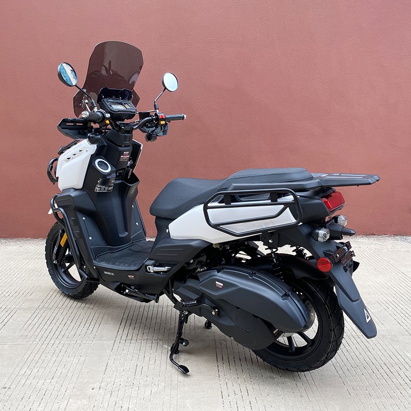 EPA DOT Certified 150cc 200cc Tank Gasoline Scooter Air Cooled Engine 85km/h Max Speed Powerful Adult Gas Moped on Road