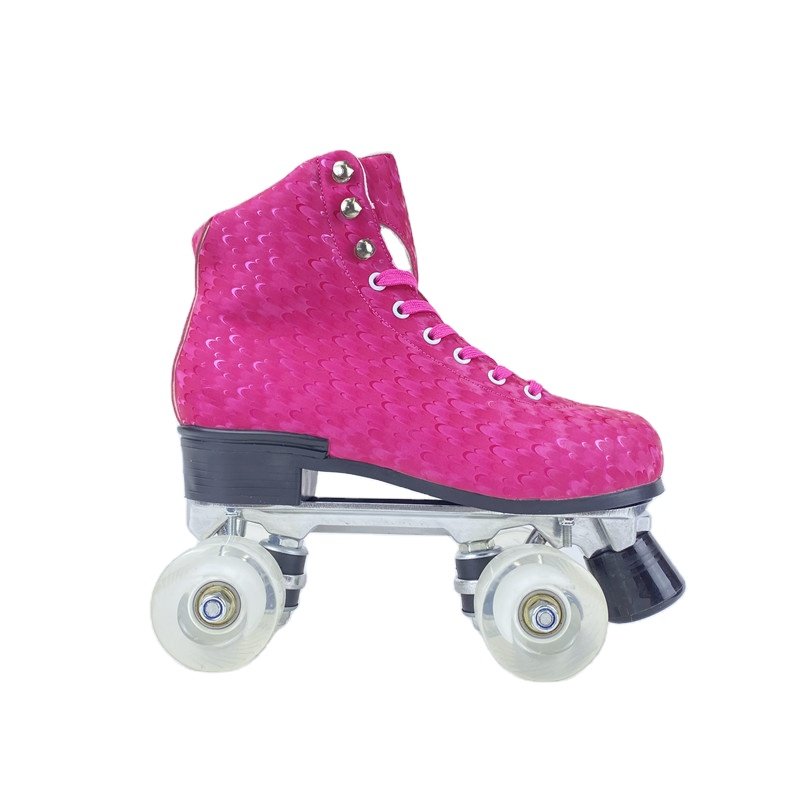 EACH Men's and Women's 4-Wheel Roller Skates for Adults Flashing Quad Skates with Aluminum Alloy Frame and PU Wheel Material