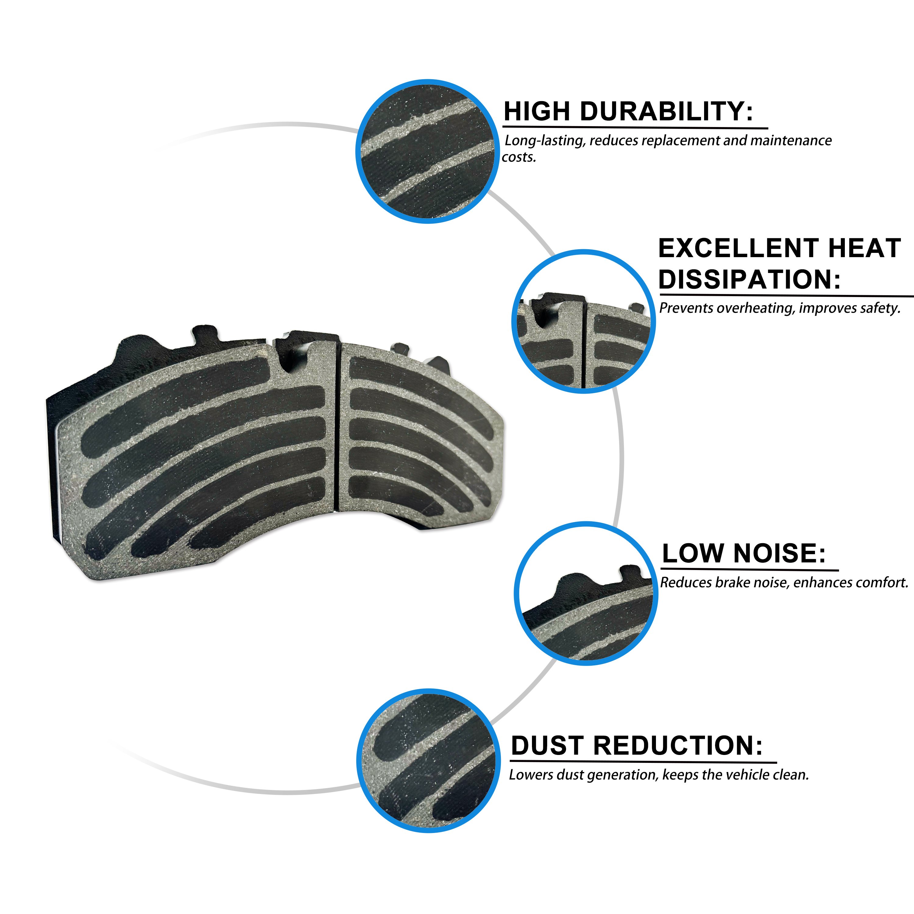 High Quality 29087 Heavy Duty Truck Brake Disc Pads 29087 for Hino Truck