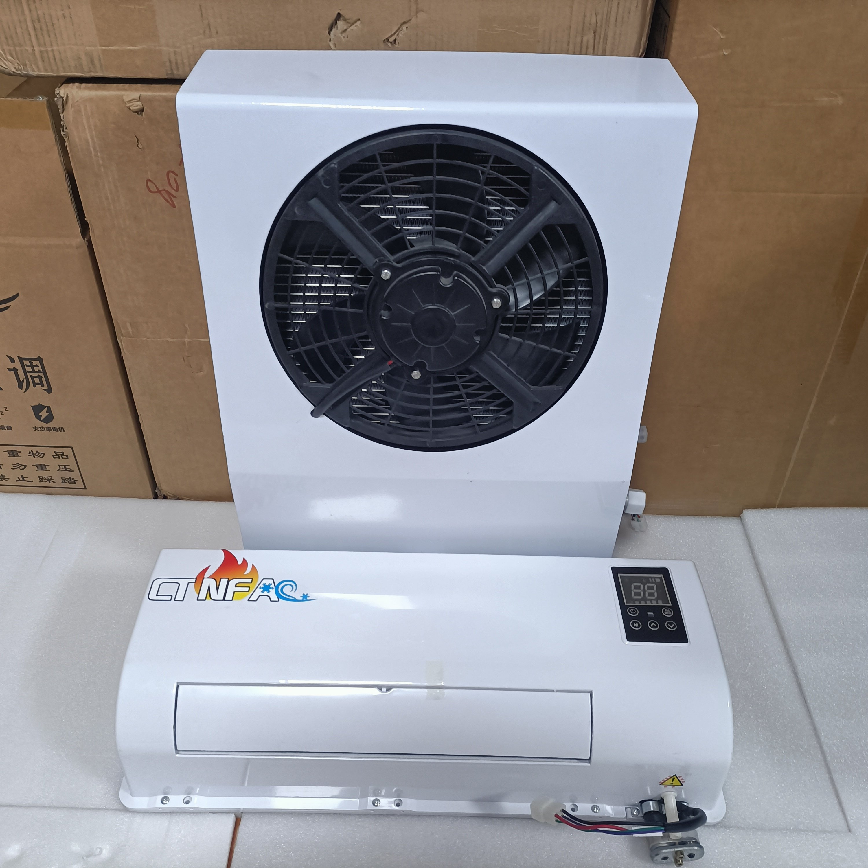 12 Volt Split Truck Parking Air Conditioner Semi Battery Powered Electric AC Apu Unit for Semi Truck air Conditioner