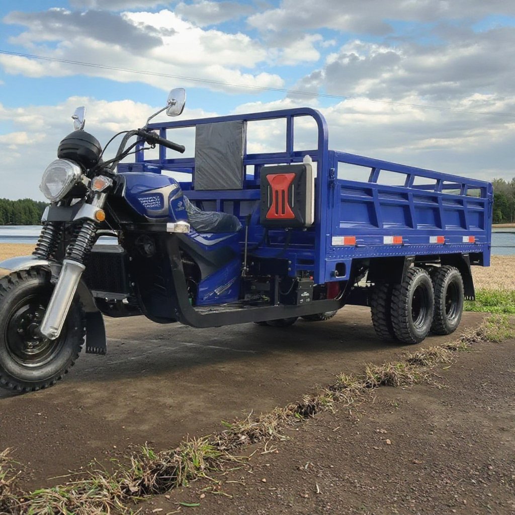 Chinese High Horsepower Manufacture Gasoline Powered Engine 350cc Cargo Tricycle China