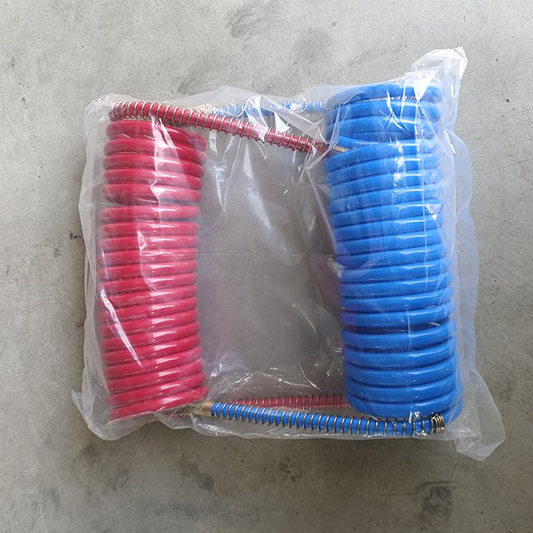 High Quality Soft Nylon Flexible Spiral Trailer Coil Air Brake Hose for Semi-trailer Trucks