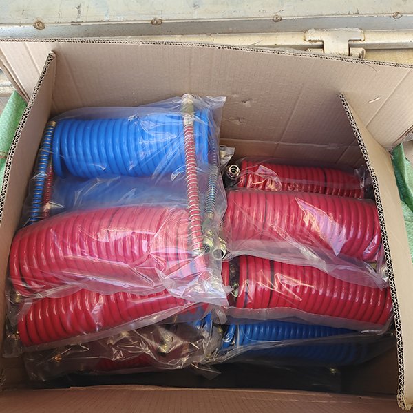 High Quality Soft Nylon Flexible Spiral Trailer Coil Air Brake Hose for Semi-trailer Trucks