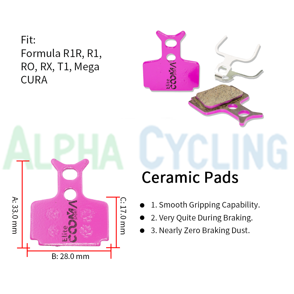 Ceramic Bicycle Disc Brake Pads for Formula Cura R1R R1 RO RX T1 C1 Mega Caliper
