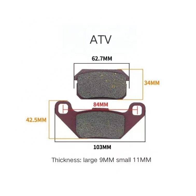 ATVs Parts 260cc 300cc Rear Brake Pads Set of Left 32176 4x4 Atv/utv Parts & Accessories