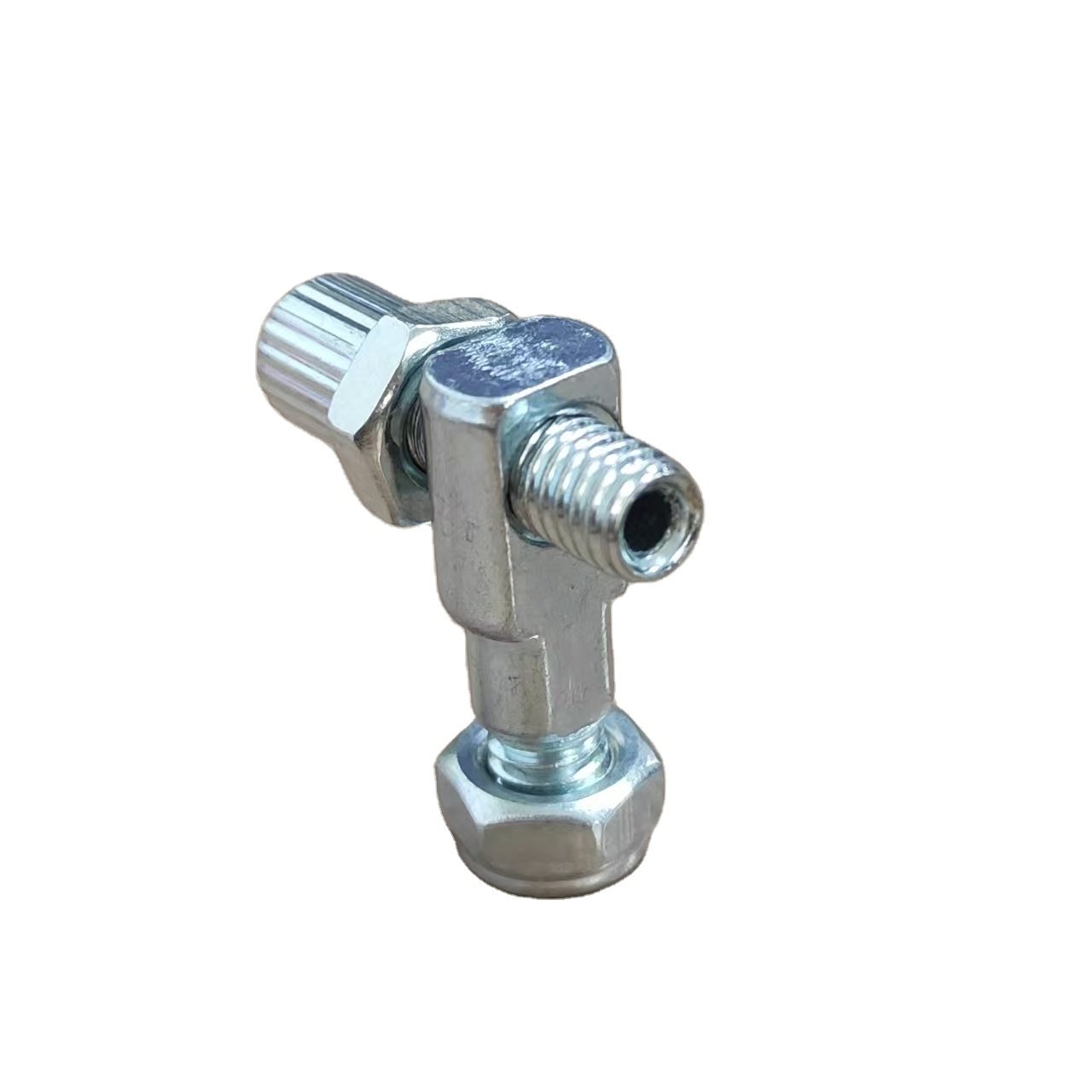 Silver M6 Bike V Brake Cable Adapter Steel Galvanizing Hollow Head Screw and Nut Bicycle Parts