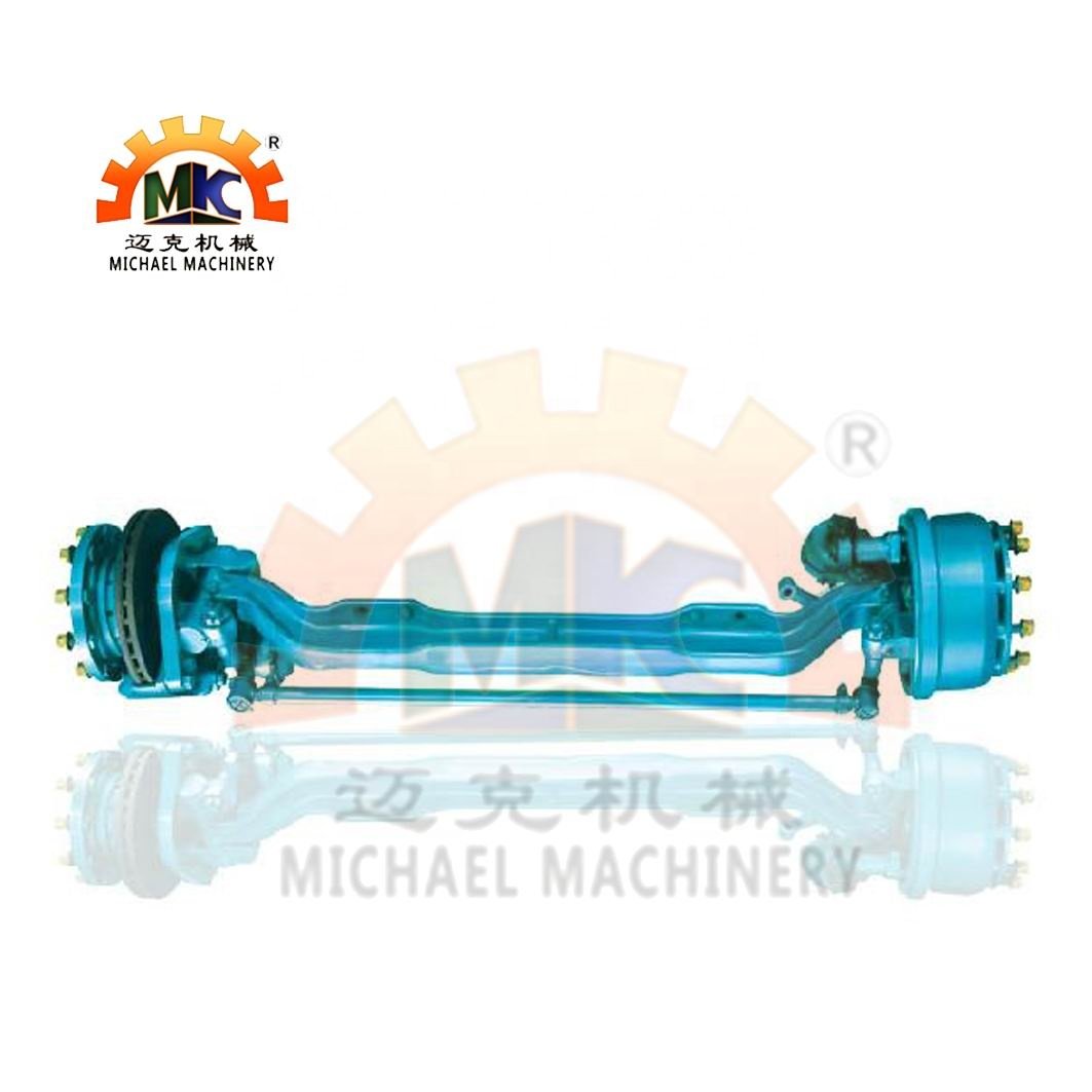 PCD 8X275 6x4 20t Gvm Heavy Duty Semi Truck Tractor Trailer Air Drum Brakes Steel Rear Wheel Tandem Bogie Axles for Hino 500 Bus