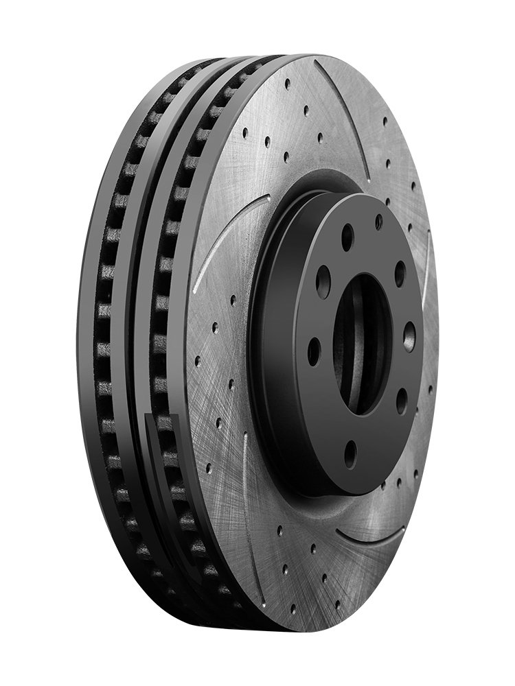 Noiseless Resolve Brake Shaking Perforated Marked Car Brake Disc Brake Rotor for Volkswagen Thing Tiguan Allspace Touareg Hybrid